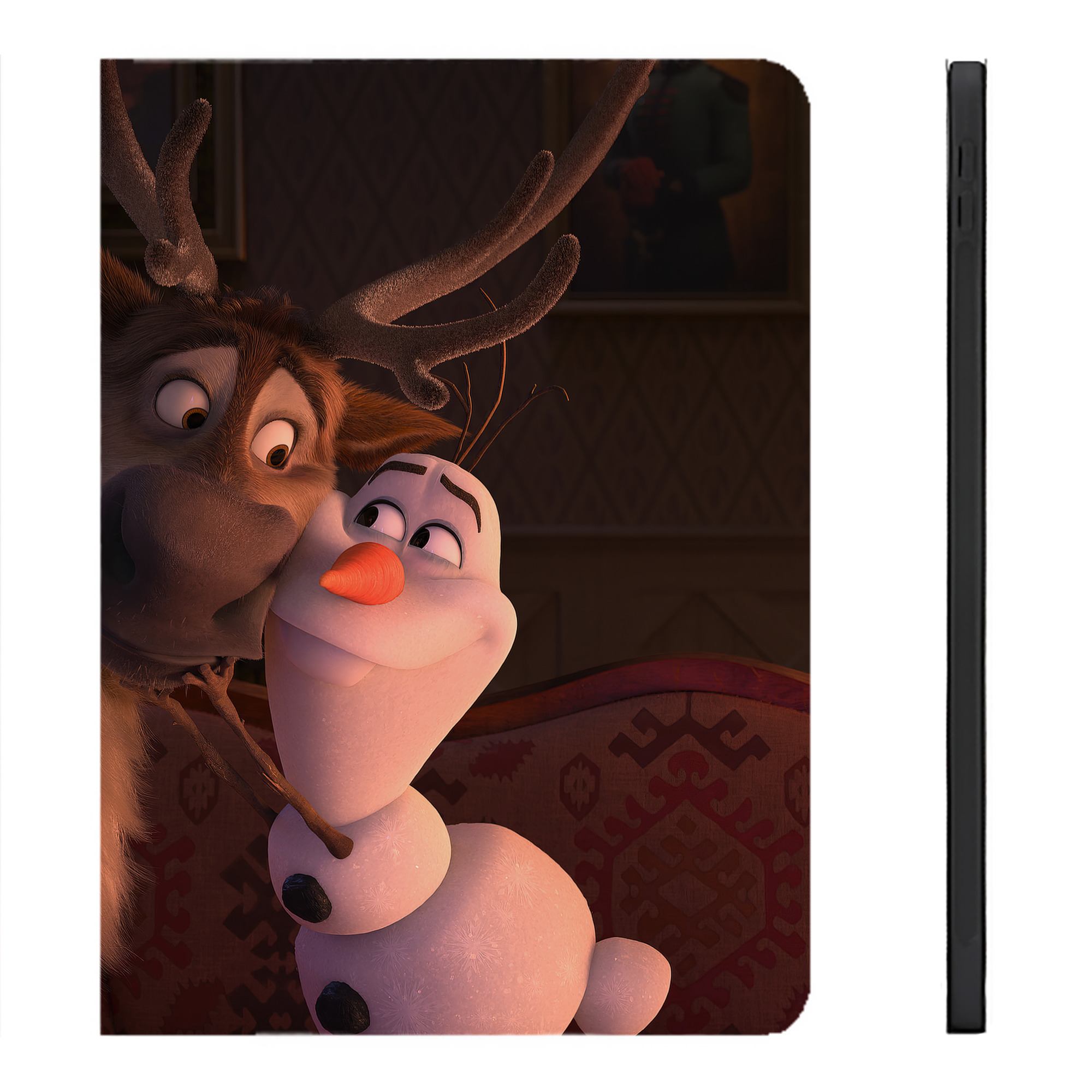 （画像用） アナと雪の女王 アンナ エルサ Frozen Anna Elsa IPadケース ペンホルダー付き ブックスタイルデザイン